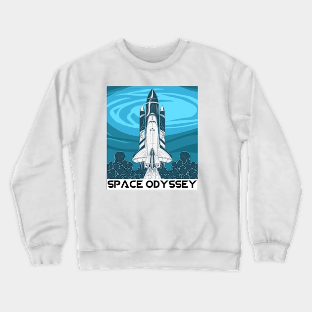 SPACE ODYSSEY Crewneck Sweatshirt by theanomalius_merch